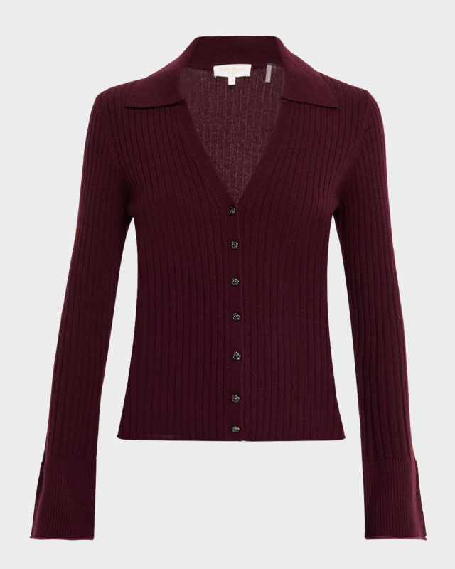 Cathy Ribbed Cashmere Cardigan